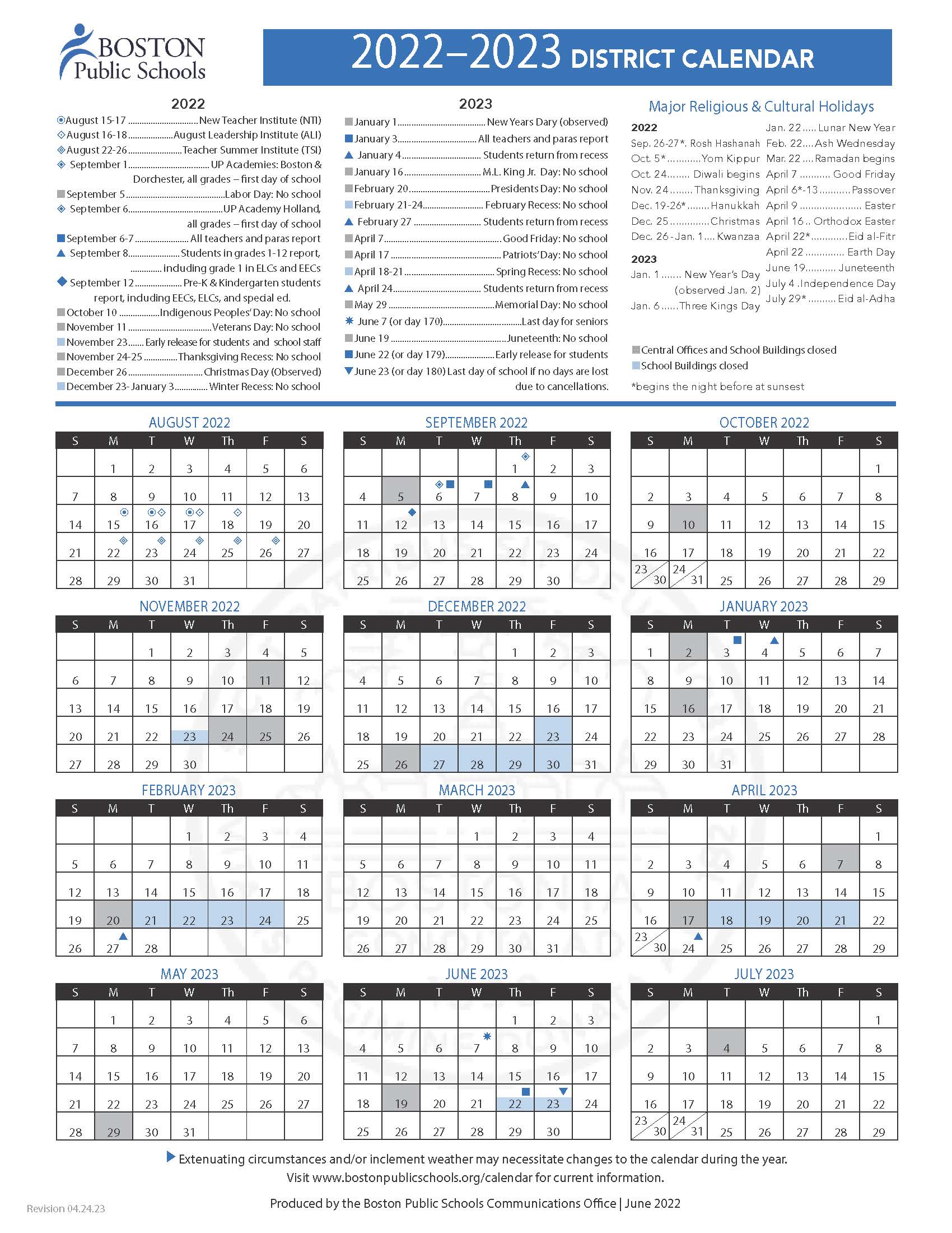 BPS Calendar Y22-23